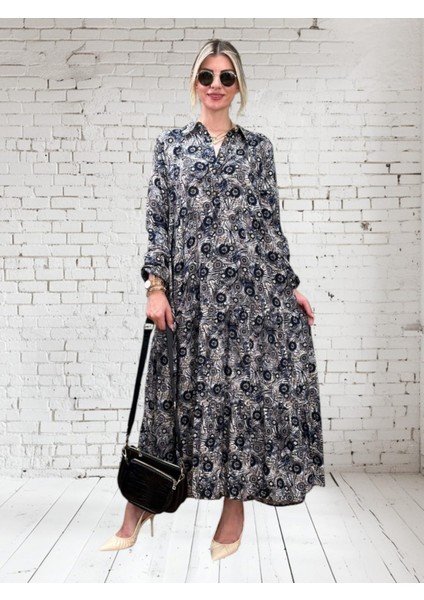 Elbise Düğmeli Uzun modelleri