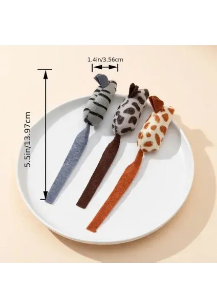 Peluş Fare Kedi Oyuncağı 3 Adet fırsatları