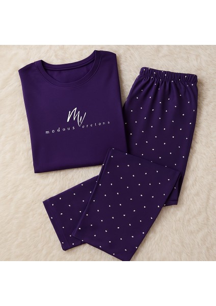 Kadın Yumuşak Dokulu Yarım Kollu Penye Pijama Takımı fiyatları