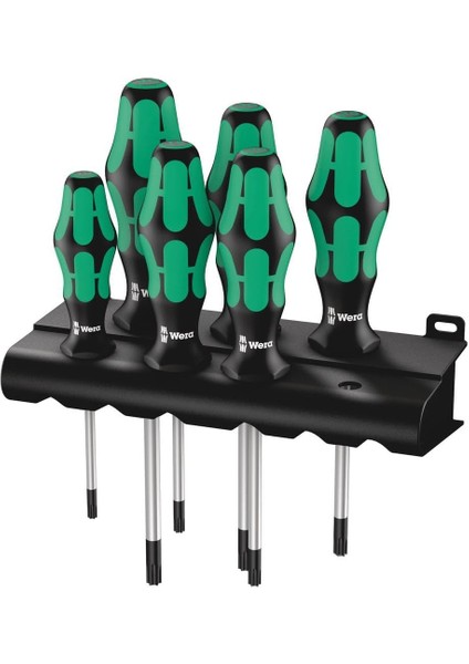 Wera 367/6 Tornavida Seti Kraftform Plus Torx + Raf, 6 Parça