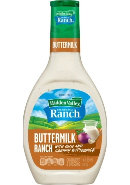 Ranch Buttermilk Ranch With Rıch And Creamy Buttermilk 473 ml