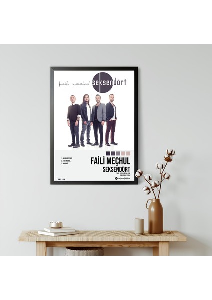 Seksendört - Faili Meçhul Albüm Spotify Çerçeveli Poster Tablo