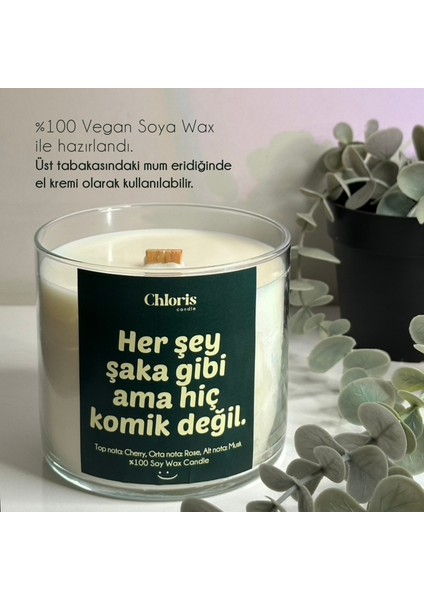 Şaka Gibi Kokulu Mum, Dekoratif Mum, Soya Wax Mum, Dekorasyon fiyatları