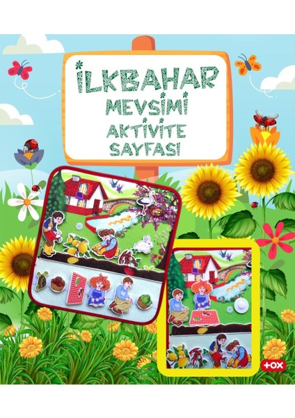 4 Set - 50 Parça Tox Dört Mevsim Keçe Cırtlı Aktivite Sayfası - Çocuk Etkinlik , Eğitici Oyuncak fırsatları