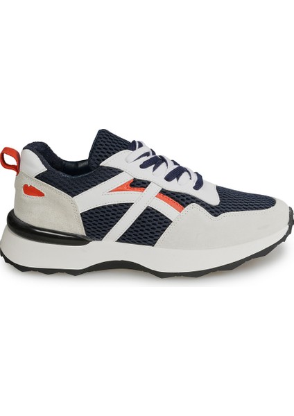Bej Sneakers Deri-Tekstil Erkek Ayakkabı