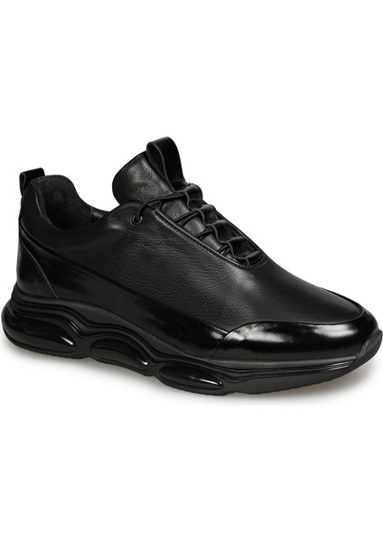Siyah Sneakers Deri Erkek Ayakkabı