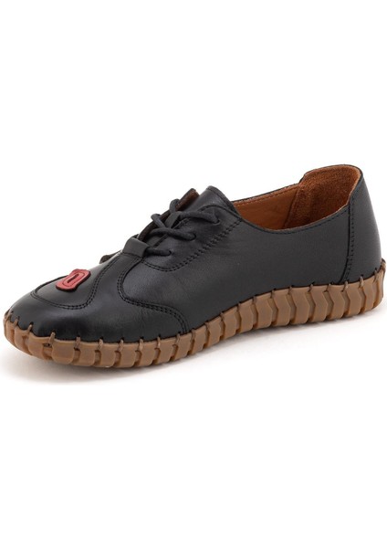 2010727 Kadın Deri Bağcıklı Comfort Günlük Ayakkabı modelleri