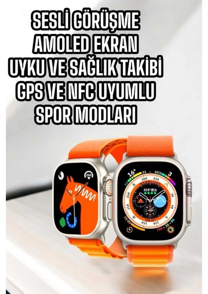 Akıllı Saat Nfc ve Gps Uyumlu Uyku ve Sağlık Takibi Sesli Görüşme