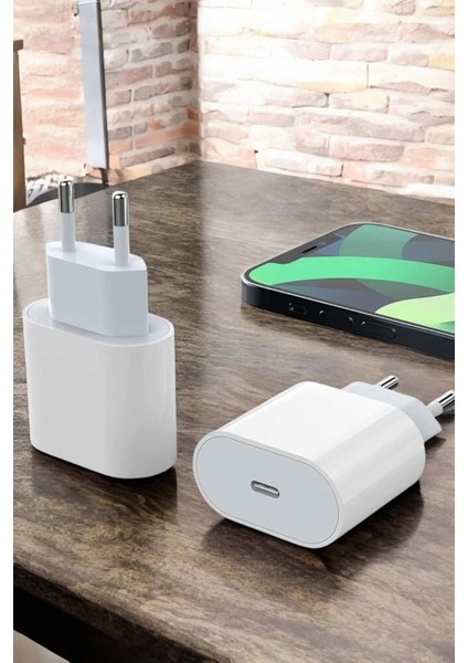 Şarj Aleti Ios 15/15 Pro Max Uyumlu Şarj Adaptörü ve Kablosu