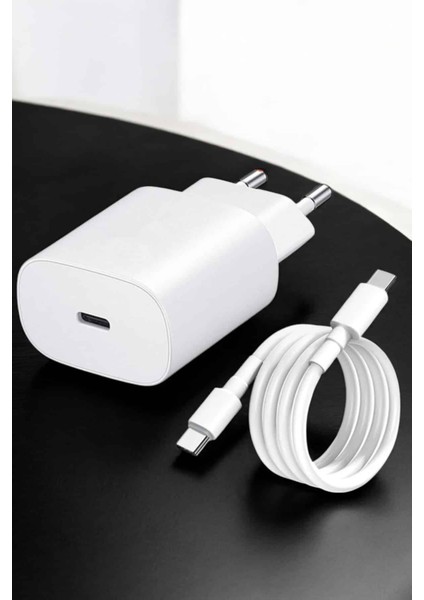 Şarj Aleti Ios 15/15 Pro Max Uyumlu Şarj Adaptörü ve Kablosu