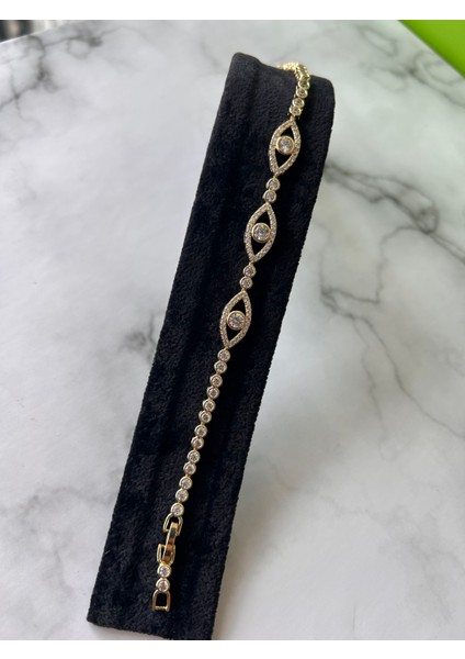 Taş Işlemeli Şık Çelik Bileklik Xuping