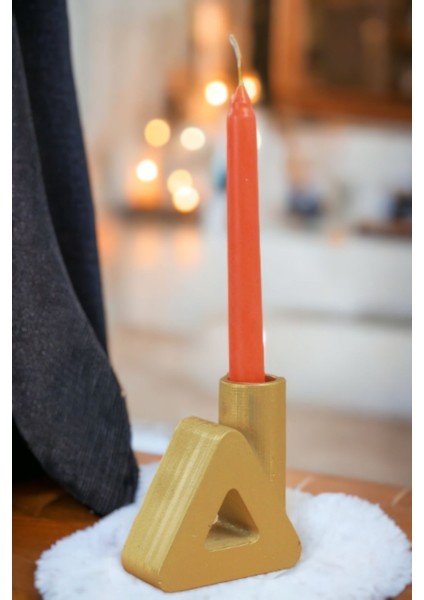 Şamdan Mumluk Dekoratif Mumluk Beyaz Renk Tealight Mumluk Model 8