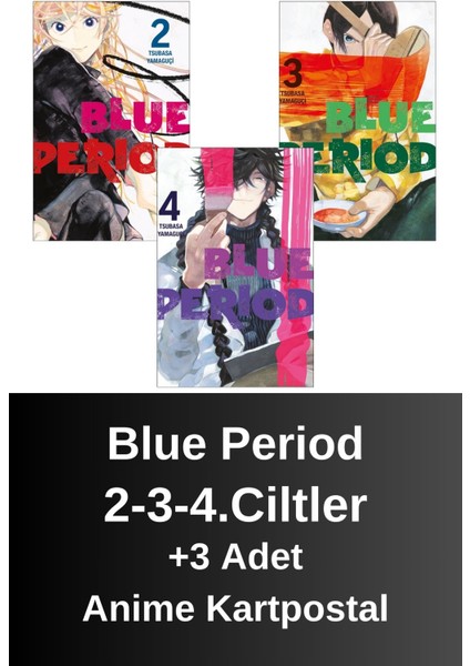 Blue Period 2-3-4.ciltler (3 Kitap) | Anime Kartpostallar