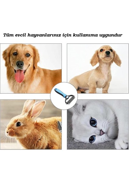 Evcil Hayvan Bakım Fırçası Kıtık Tüy Topak Açıcı Tarak Metal Dişli Kedi Köpek Tarağı fırsatları