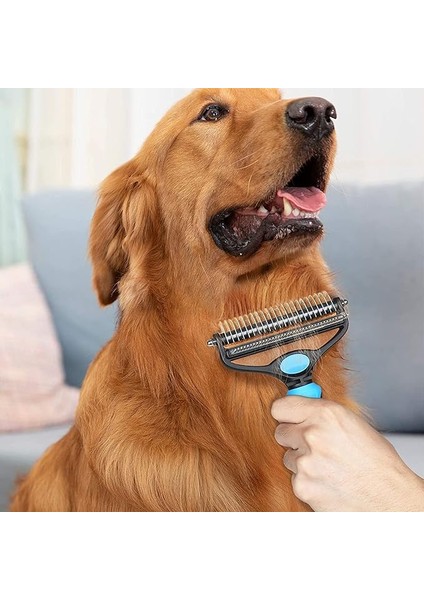 Evcil Hayvan Bakım Fırçası Kıtık Tüy Topak Açıcı Tarak Metal Dişli Kedi Köpek Tarağı indirimleri