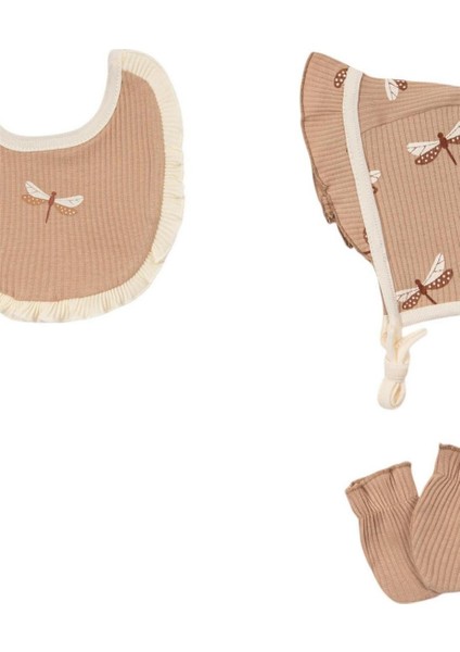 Kız Bebek Butterfly Hastane Çıkışı Beşli Set Kahverengi fiyatları