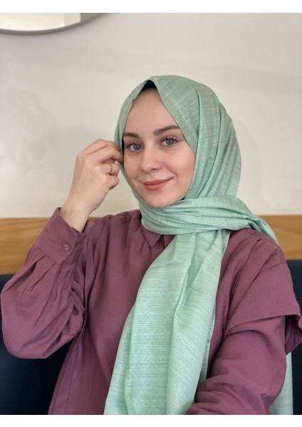Su Yeşili Vismara Milano Pamuk Ipek Şal