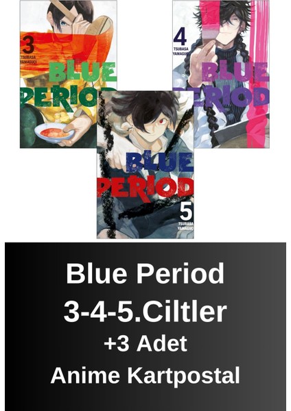 Blue Period 3-4-5.ciltler (3 Kitap) | Anime Kartpostallar