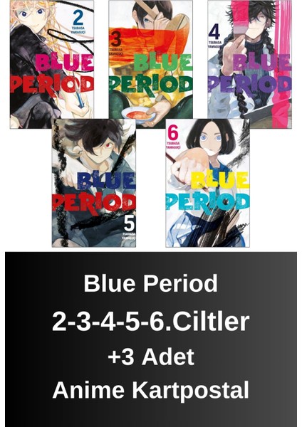 Blue Period 2-3-4-5-6.ciltler (5 Kitap) | Anime Kartpostallar