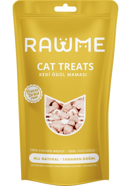 Dondurularak Kurutulmuş Çiğ Kedi Hindi Göğüs