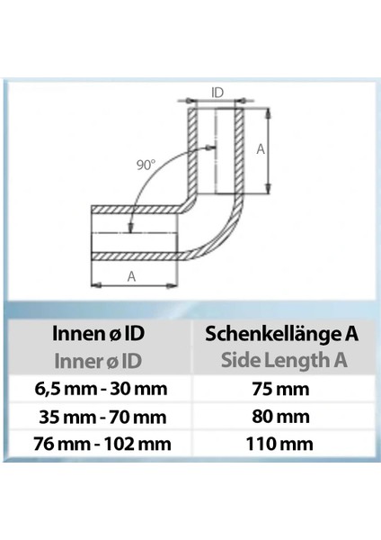 Silikon Dirsek 90 Derece 60 mm Kırmızı HGSI9060-R