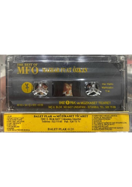 Kaset Mazhar Fuat Özkan – The Best Of Mfo 1993 Baskı Kaset