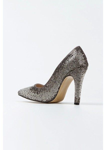 Gold Sultan Çift Renktaşlı Klasik Sivri Ince Topuklu Kadın Abiye Ayakkabı Kadın Topuklu Şık fırsatları