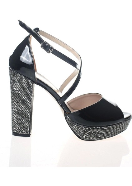 Kadın Moda Şık Gold Ayna Ökçe Poli Taş Topuklu Zarif Tasarım Düğün Nişan Gece Abiye Ayakkabısı fırsatları