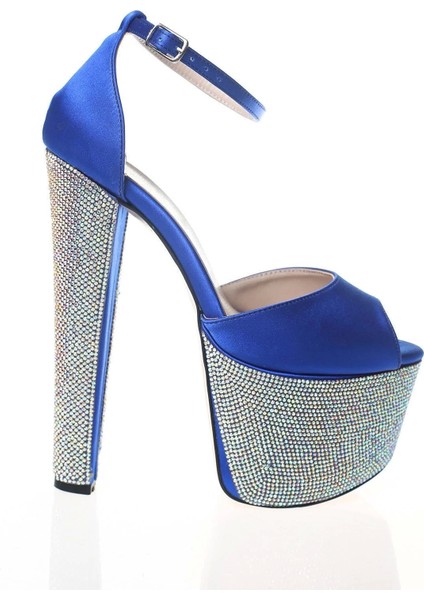 Kadın Fuşya Saten Ökçe Poli Taş Yüksek Topuk Abiye Ayakkabı Kadın Topuklu Şık Gece Ayakkabısı modelleri