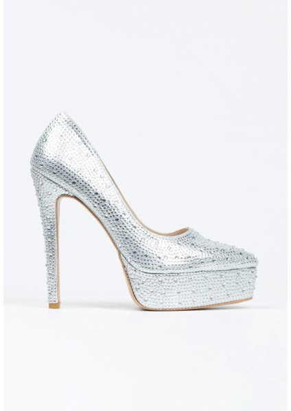 Gold Sultan Taşlı Klasik Sivri Ince Topuklu Sivir Platformlu Kadın Abiye Ayakkabı Kadın Topuklu Şık modelleri