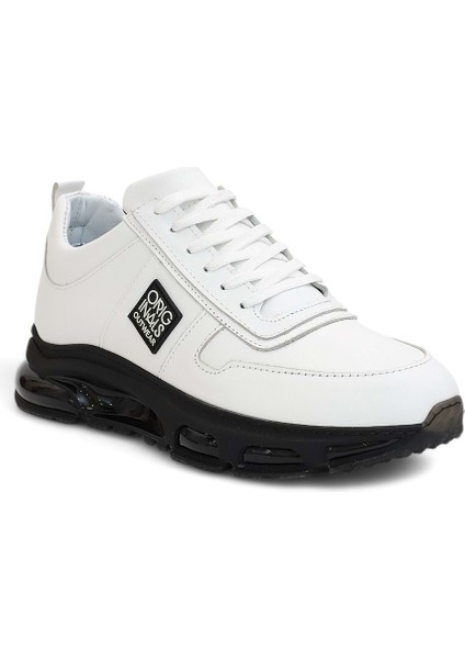 2136 Hakiki Deri Anatomik Air Tabanlı Erkek Sneakers Ayakkabı - NKT02136-BEYAZ-44 modelleri