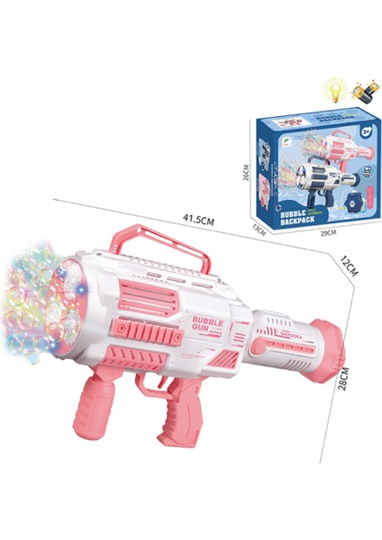 Şarjlı Baloncuk Makinesi Otomatik Işıklı Büyük Boy 41CM + 500ML Baloncuk Suyu fırsatları