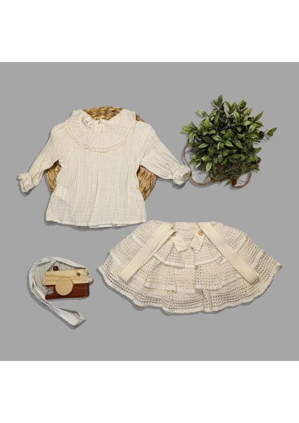 Ceket Müslin Gömlek Etek Lüks 3’lü Takım fırsatları