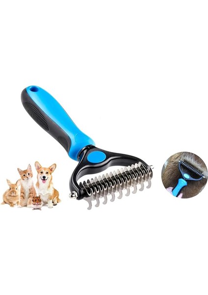 Kedi Köpek Tüy Tarağı Evcil Hayvan Metal Topak Açıcı Kıtık Toplama Bakım Tarağı