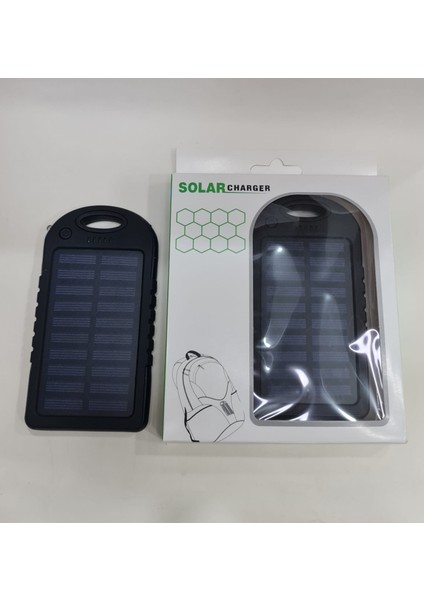 10000 mAh Solar Güneş Enerjili 12 LED Işıklı Flaşörlü Powerbank fiyatları
