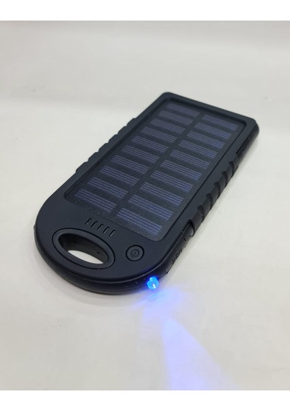 10000 mAh Solar Güneş Enerjili 12 LED Işıklı Flaşörlü Powerbank modelleri