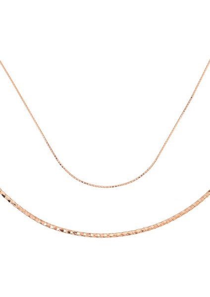 Özel Kutu ve Gümüş Bezi Ile Gümüş Omega Choker Zincir