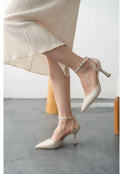 Kadın Seric Sivri Topuklu Ayakkabı - Ten Deri modelleri