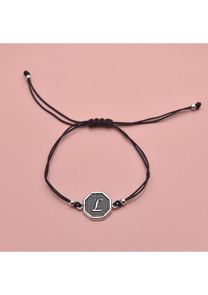 Harfli Kişiye Özel Ipli Kadın Bileklik Takı Hediyelik Aksesuar