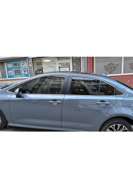 Toyota Corolla 2019-2025 Cam Çerçevesi Full Set Paslanmaz Çelik 12 Parça modelleri