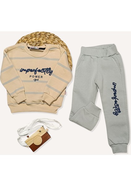 Nakış Detaylı Polar Ikili Takım