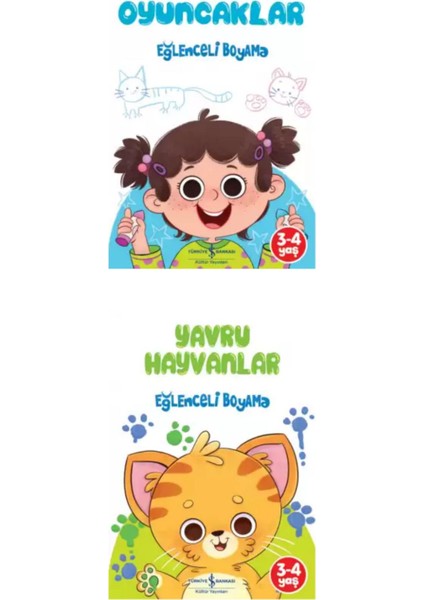 Eğlenceli Boyama Kitapları Seti - 2-5 Yaş - 6 Kitap + Tablet Standı modelleri