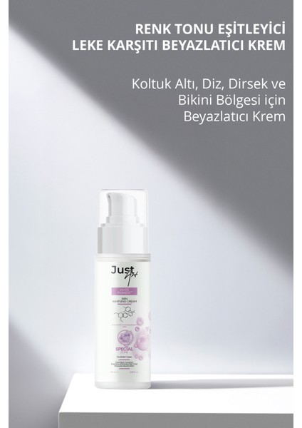 Cilt Lekeleri Için Koltuk Altı Diz Dirsek, Bikini ve Yüz Bölgesi Cilt Beyazlatıcı Bakım Kremi fırsatları