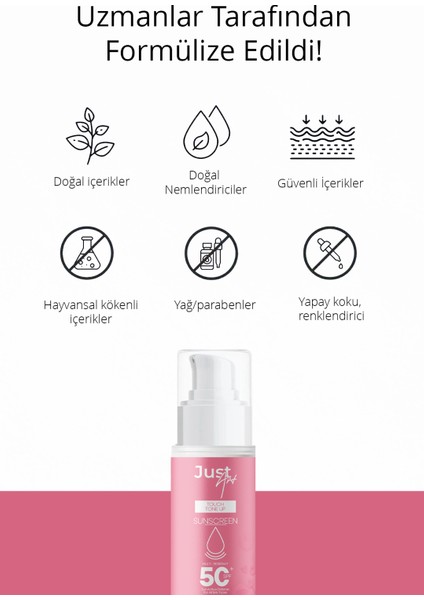 Ton Eşitleyici Yüksek Koruma Etkili SPF50+ Aydınlatıcı Pembe Yüz Güneş Kremi 100ML fırsatları