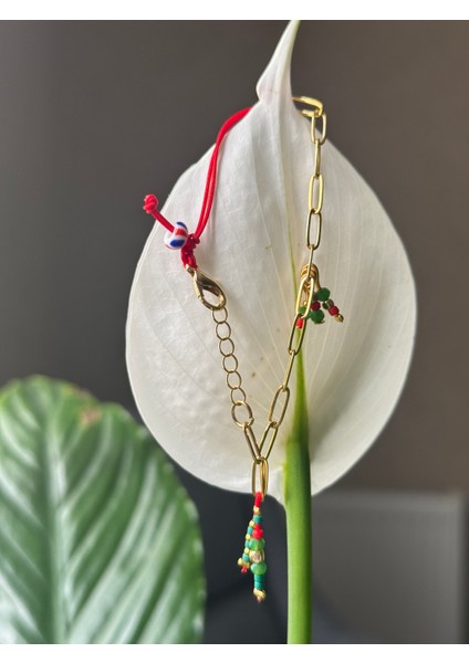 Kırmızı Charm Bileklik