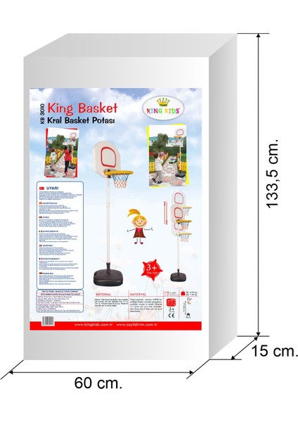 Basketbol Potası - Ayarlanabilir Yükseklik - Geniş Pota fırsatları