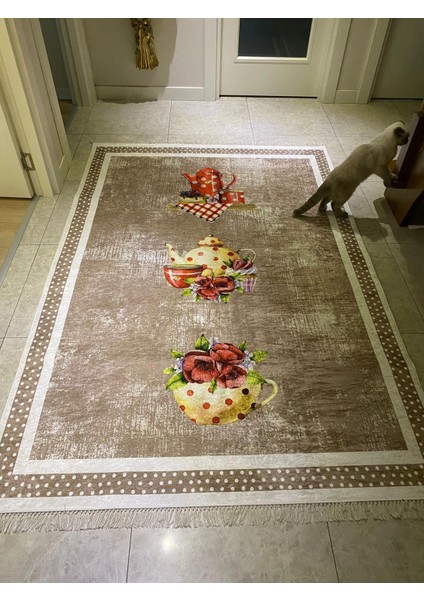 Dijital Baskılı Halı (Kazayağı Deri Taban )