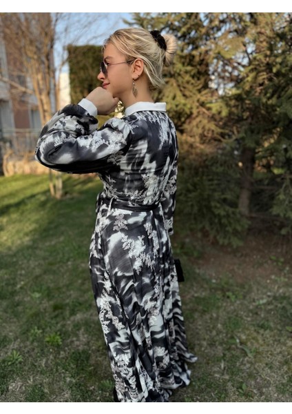 Dantel Işlemeli Elbise Tesettür Uyumlu Güpürlü Elbise modelleri