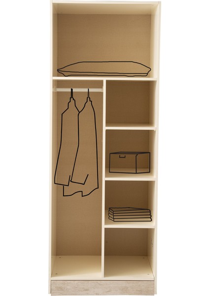 Kayra Mdf 3 Kapılı Dolap fırsatları