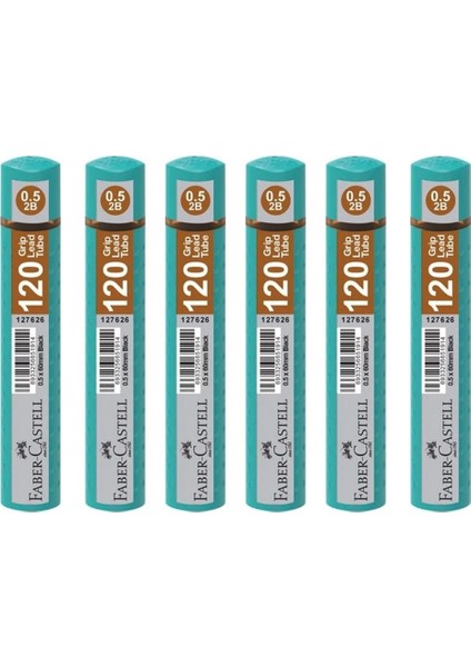 Grip Min 0.5 mm 120'LI Tüp Turkuaz - 6 Adet